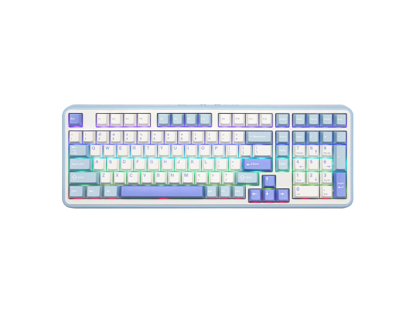 Epomaker TH99 Keyboard (White/Blue)
