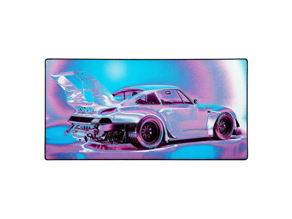 Mouse pad "LIT Mousepad" Vaporwave Porsche