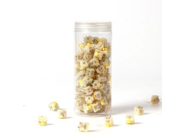 Keyboard switches Gateron Milky Yellow switches (110 pcs.)