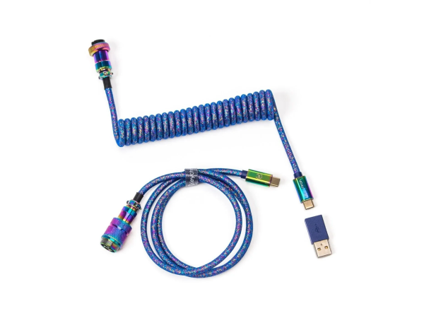 Keyboard cable Keychron Premium Coiled (Blue)