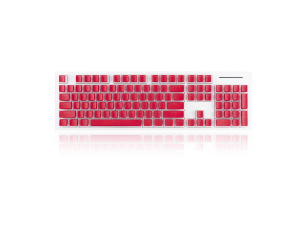 Keyboard keycaps Royal Kludge Red PBT OEM 104 pudding