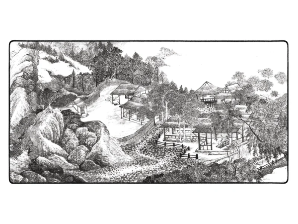 Mouse pad "LIT Mousepad" Whiling Away the Summer, by Wu Li (White/Black)