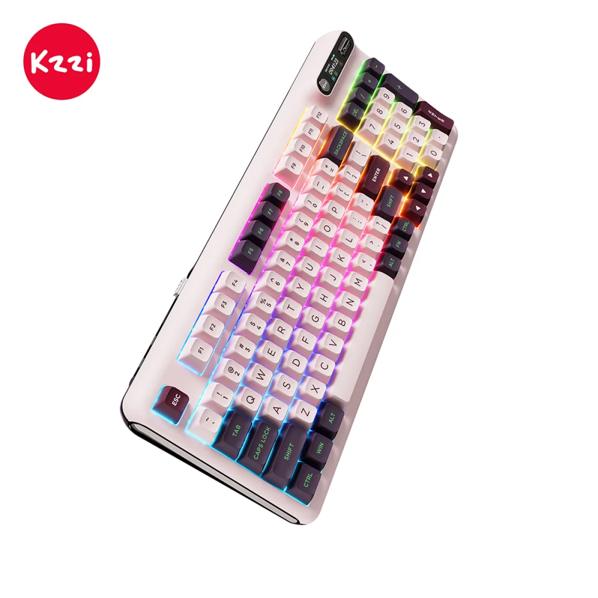 Klaviatūra Royal Kludge KZZI Z98 (Nezuko Purple) - Vaizdas 3