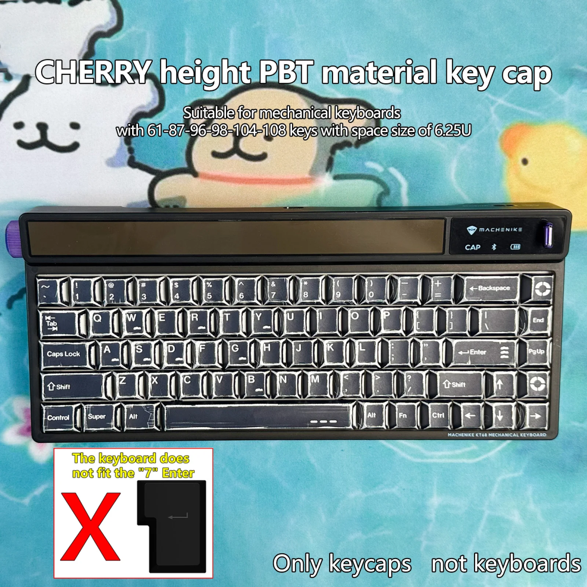 Klaviatūros keycaps'ai Royal Kludge CHERRY-111 - Image 2