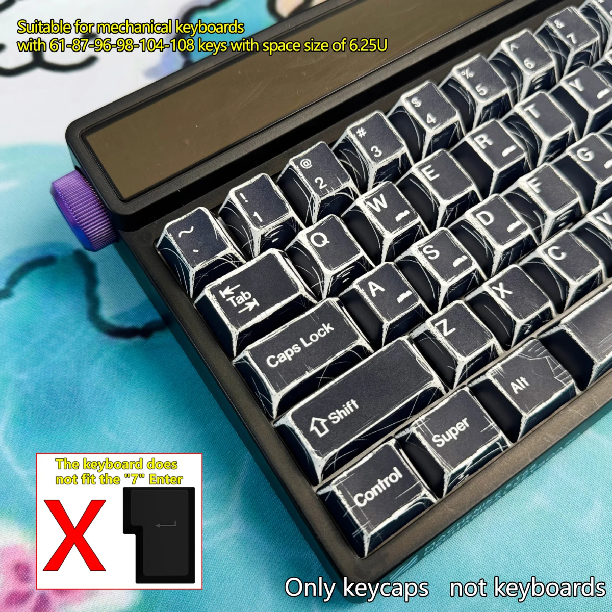 Klaviatūros keycaps'ai Royal Kludge CHERRY-111 - Image 3