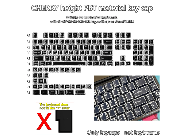 Keyboard keycaps Royal Kludge CHERRY-111