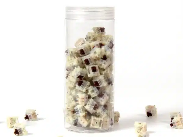 Keyboard switches Keychron Gateron Cap V2 Milky Brown switches (110 pcs.)