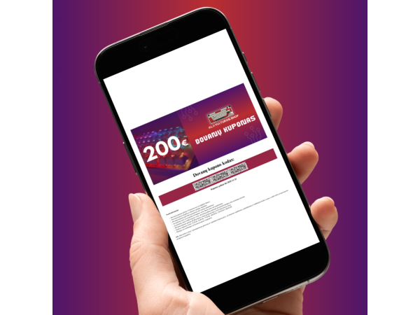 Electronic Gift Voucher 200 EUR