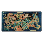 Mouse pad "LIT Mousepad" Kamakura no Gengoro, by Hokusai