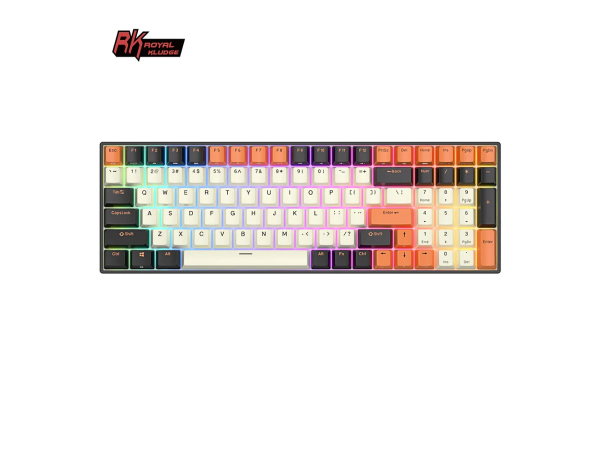 Royal Kludge RK100 Keyboard (Black/Orange)