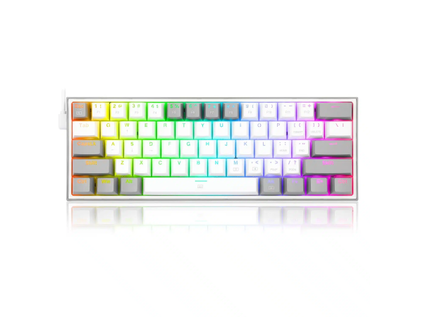 Keyboard Redragon Fizz K617 RGB (White/Grey)