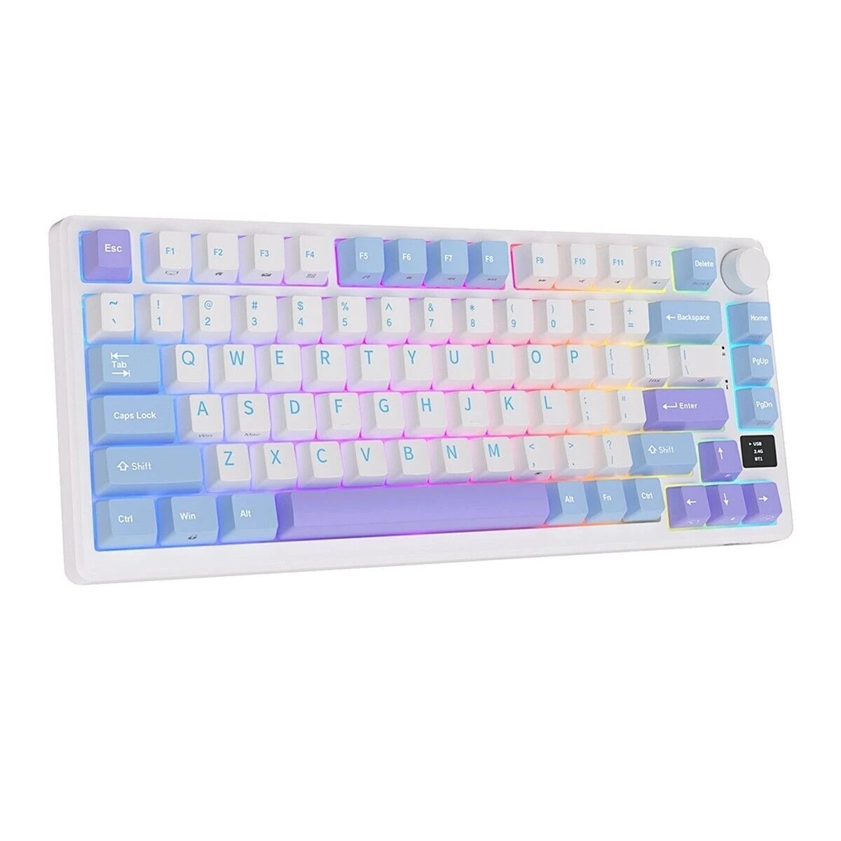 Klaviatūra Royal Kludge RK M75 (Taro Milk) - Image 4
