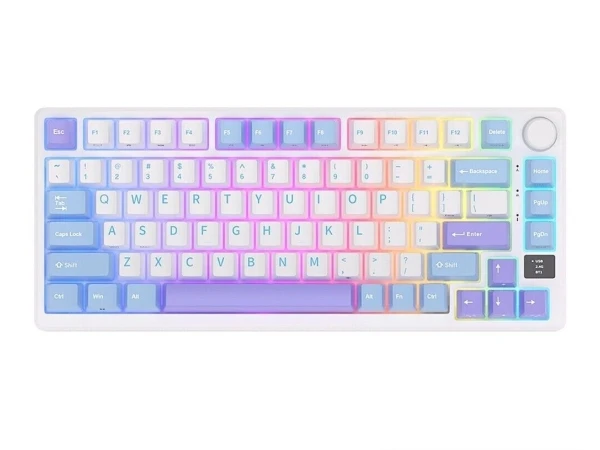 Klaviatūra Royal Kludge RK M75 (Taro Milk)