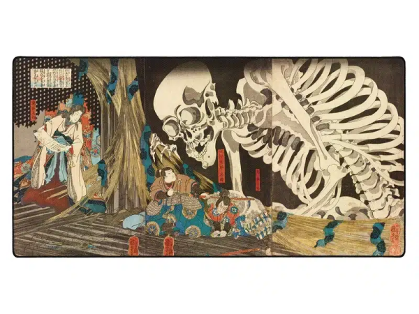 Mouse pad "LIT Mousepad" Skeleton Spectre, by Utagawa Kuniyoshi