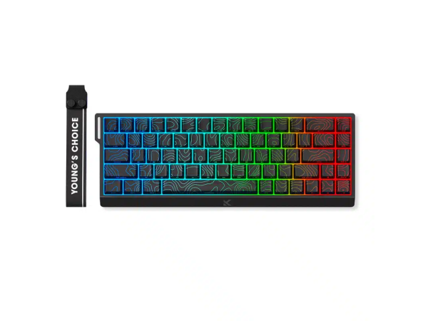 MCHOSE Ace 68 Magnetic Hall Effect Keyboard (Black Topographic)