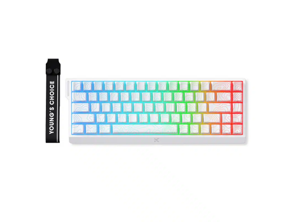 MCHOSE Ace 68 Magnetic Hall Effect Keyboard (White Topographic)