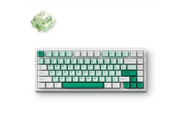 MCHOSE G75 PRO Keyboard (White/Green)