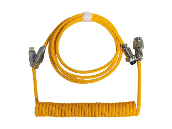 Keyboard cable VGN Double-Layer Coiled (Yellow)