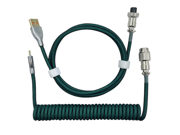 VGN Double-Layer Coiled Cable (Green)