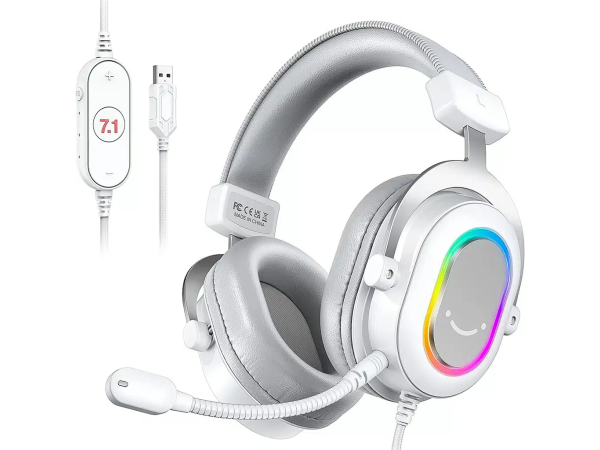 Gaming Headset Fifine H6 RGB (White)