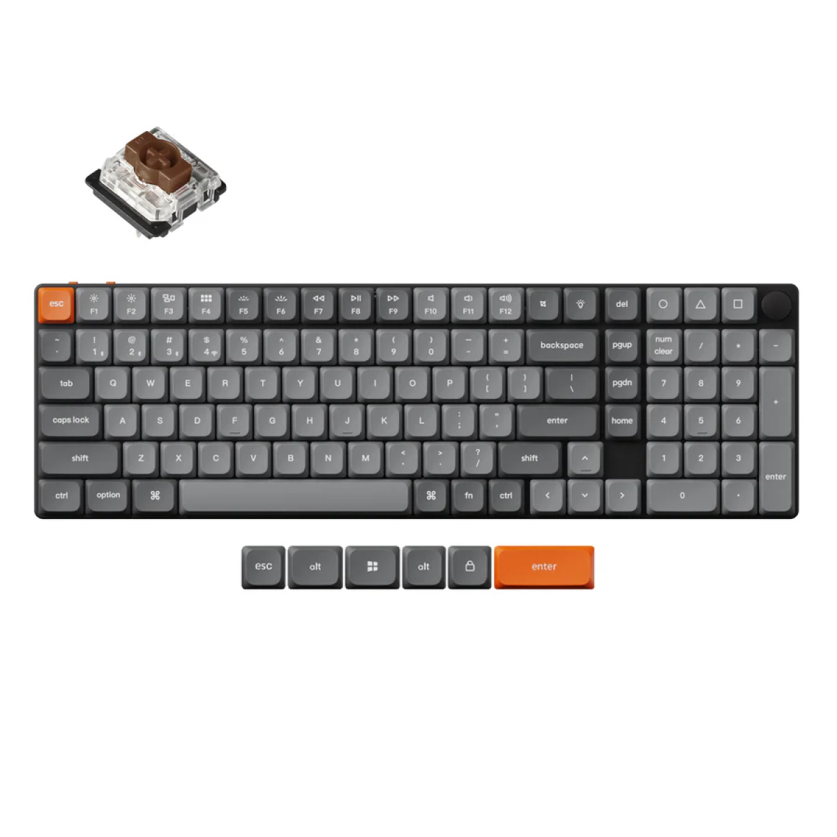 Klaviatūra Keychron K17 Max (Juoda) - Image 2