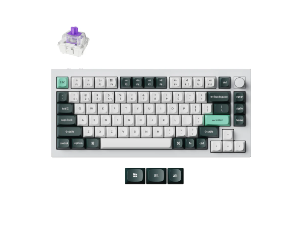 Keychron Q1 Magnetic Hall Effect Keyboard (Shell White)