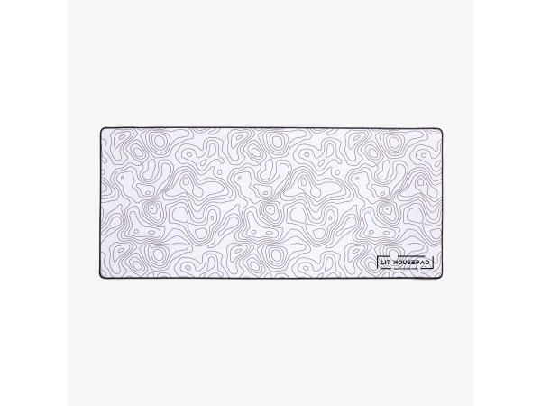 Mouse Pad „LIT Mousepad” White Topographic