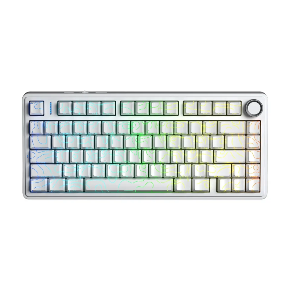 Bevielė mechaninė žaidimų Klaviatūra Aula F75 (White Contour) Klaviaturos.shop