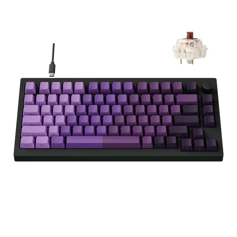 Laidinė Žaidimų Klaviatūra Keychron Lemokey X4 (Violetinė) Klaviaturos.shop