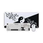 Japoniškas Žaidimų Rinkinys - Aula F99 PRO (Balta/Pilka) + Keychron M3 Bevielė (Balta) + „LIT Mousepad” Yin Yang