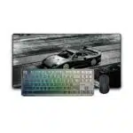 Juodas Žaidimų Rinkinys - Aula F87 Pro (Juoda) + Keychron M3 Bevielė (Juoda) + „LIT Mousepad” Ferrari F40