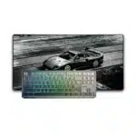 Juodas Žaidimų Rinkinys - Aula F87 Pro (Juoda) + „LIT Mousepad” Ferrari F40