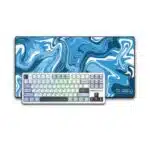 Blue Gaming Set - Aula F87 (Glacier Blue) + „LIT Mousepad” Strata Liquid 5