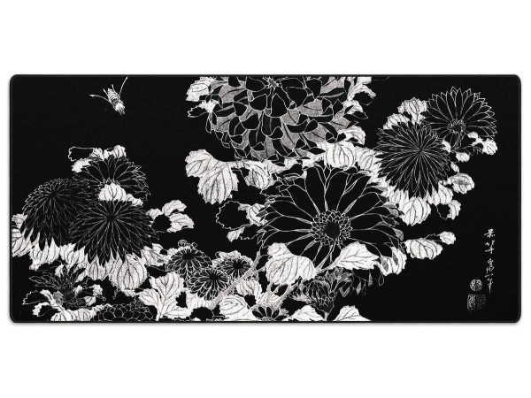 Pelės kilimėlis „LIT Mousepad” Chrysanthemums and Bee, by Hokusai