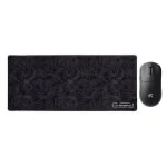 Juodas Topografinis Žaidimų Rinkinys - MCHOSE A7 V2 Ultra+ + „LIT Mousepad” Black Topographic