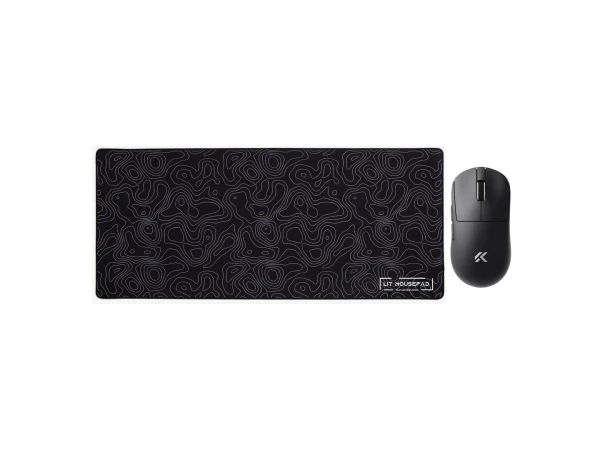 Juodas Topografinis Žaidimų Rinkinys - MCHOSE A7 V2 Ultra+ + „LIT Mousepad” Black Topographic
