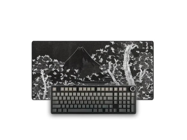 Juodas Žaidimų Rinkinys - Aula F99 PRO + „LIT Mousepad” Mount Fuji with Cherry Trees in Bloom