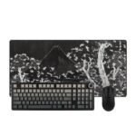 Juodas Žaidimų Rinkinys - Aula F99 PRO + AULA SC800 + „LIT Mousepad” Mount Fuji with Cherry Trees in Bloom