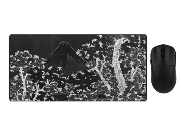 Juodas Žaidimų Rinkinys - AULA SC800 + „LIT Mousepad” Mount Fuji with Cherry Trees in Bloom