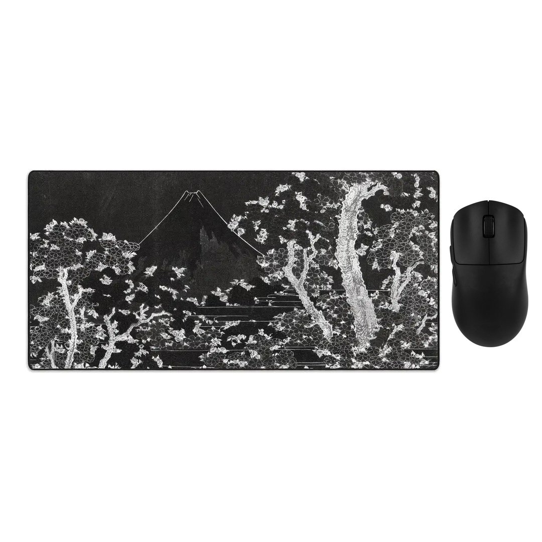 juodas-zaidimu-rinkinys-aula-sc800-lit-mousepad-mount-fuji-with-cherry-trees-in-bloom Juodas Žaidimų Rinkinys - AULA SC800 + „LIT Mousepad” Mount Fuji with Cherry Trees in Bloom - Image 1