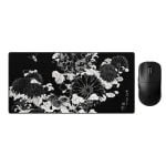 Juodas Žaidimų Rinkinys - MCHOSE L7 Ultra+ + „LIT Mousepad” Chrysanthemums and Bee, by Hokusai