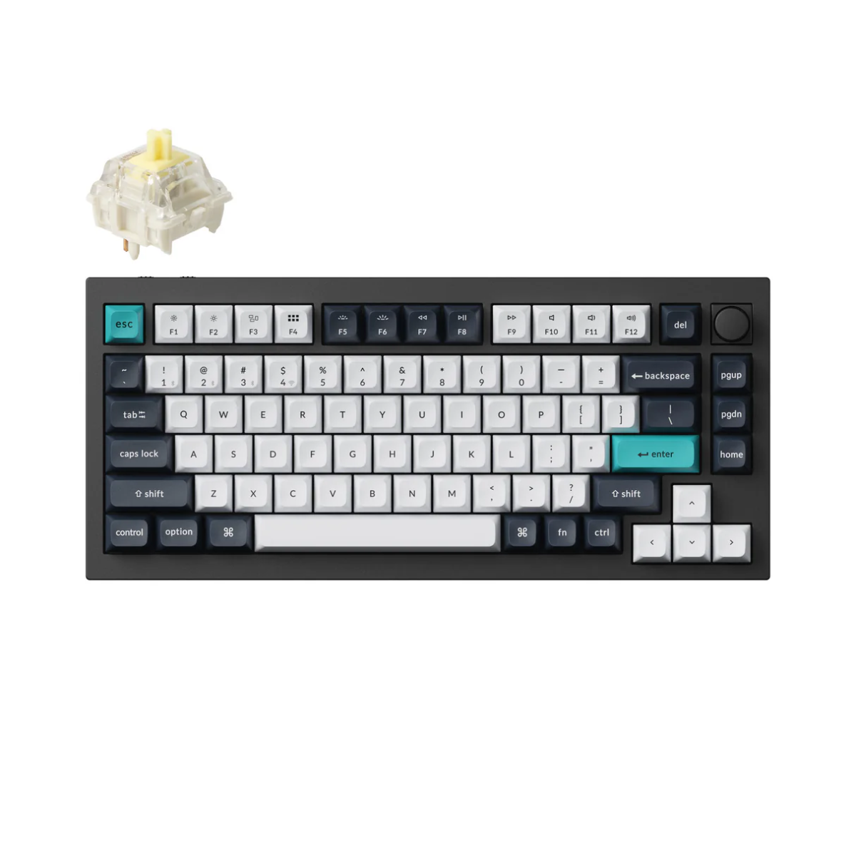 Klaviatūra Keychron Q1 Max (Balta/Juoda) - Image 2