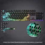 Klaviatūros keycaps'ai HZGAMER Great Wave (Juodi)