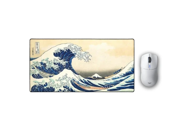 Mėlynas Gradient Žaidimų Rinkinys - AULA SC580X + „LIT Mousepad” The Great Wave off Kanagawa, by Hokusai