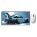 Šviesiai Mėlynas Žaidimų Rinkinys - MCHOSE L7 Ultra+ + „LIT Mousepad” Vaporwave Porsche