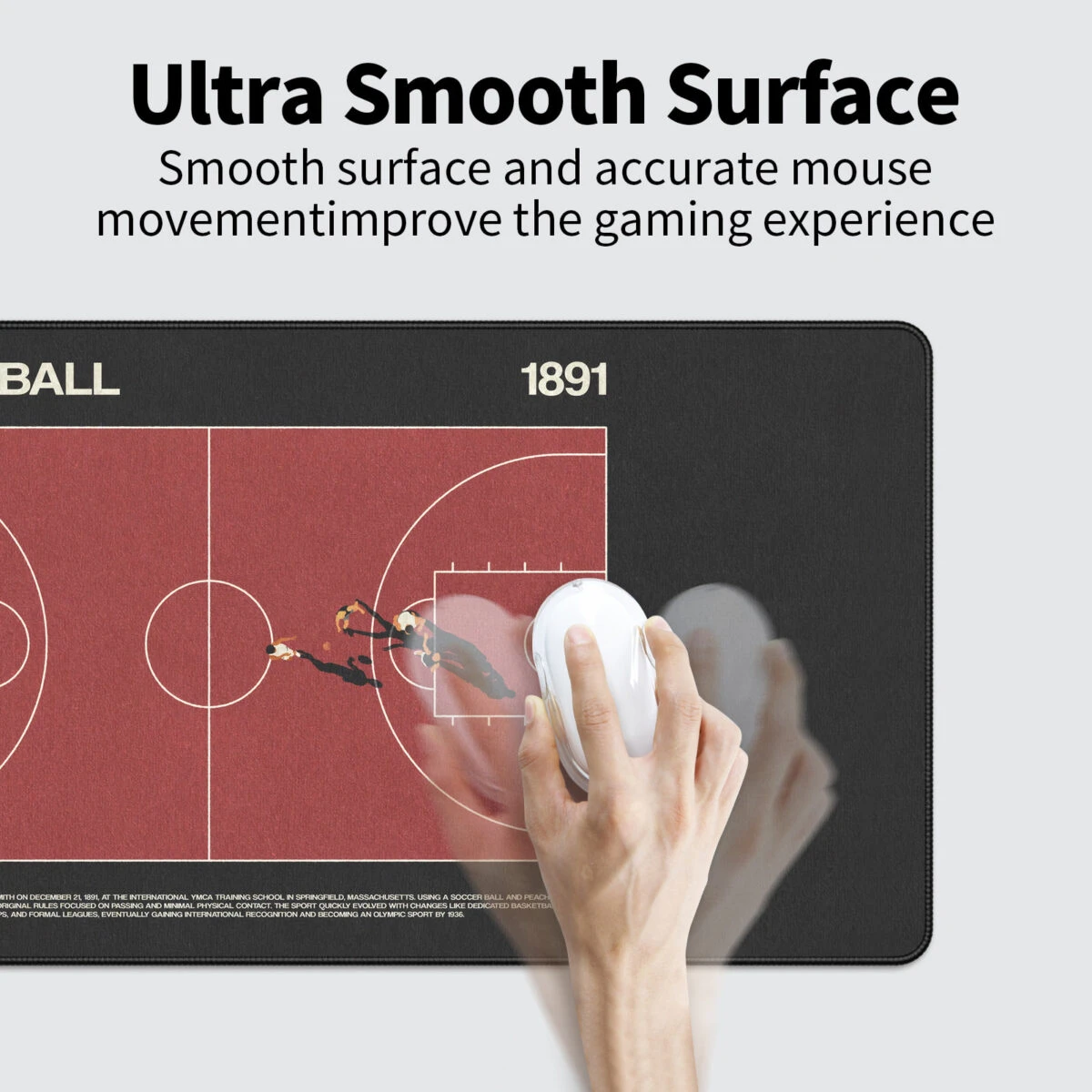 Pelės kilimėlis „LIT Mousepad” Basketball-1891 - Image 5