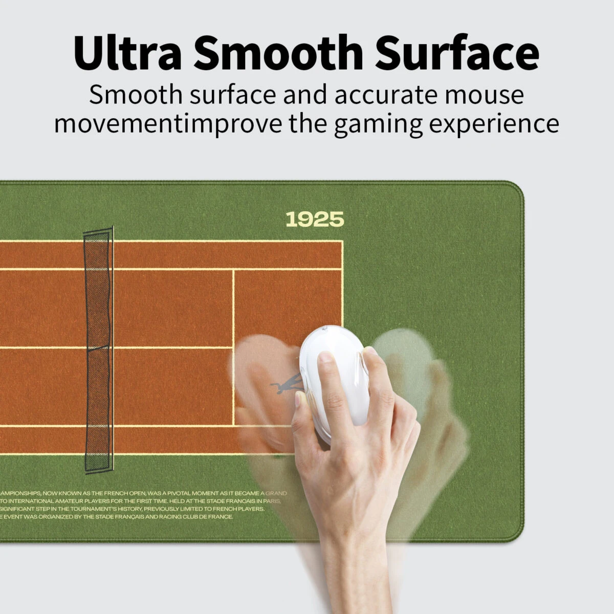 Pelės kilimėlis „LIT Mousepad” The French Open - Image 5
